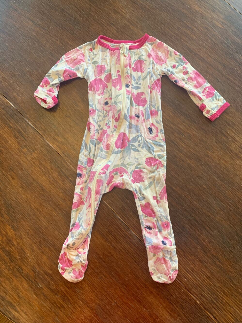 Bestaroo floral footie pajama